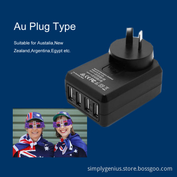 5V 4.5A dual usb group universal usb charger adaptor
